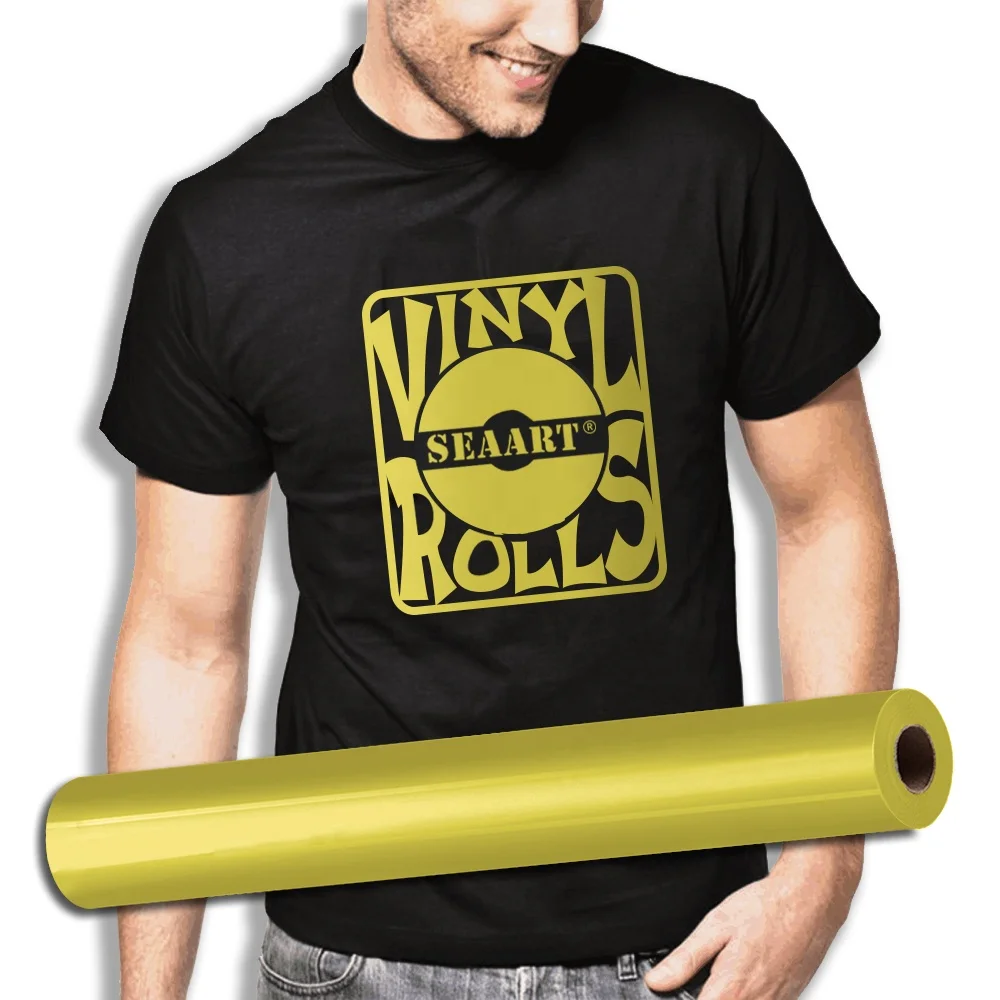 Gold PVC Heat Transfer Vinyl Film For Shirts