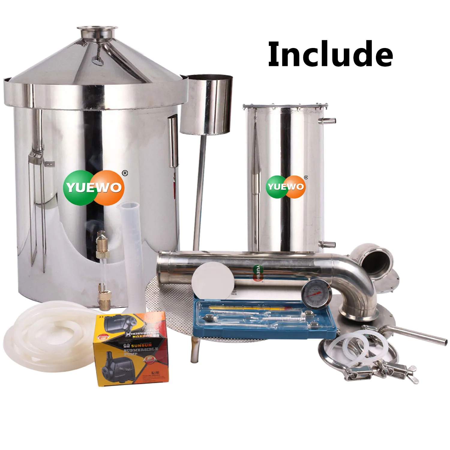 Household Water Distiller Rice Wine Making Kits Red Wine Making Set Single Layer 120L