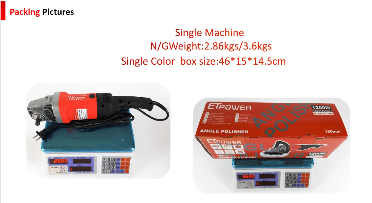 car  buffer polisher packing details