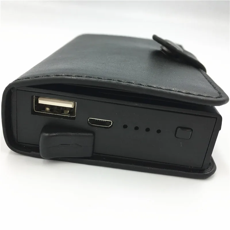 Новый RFID-кошелек из искусственной кожи с блокировкой E-charge и встроенным внешним аккумулятором алюминиевый держатель для карт