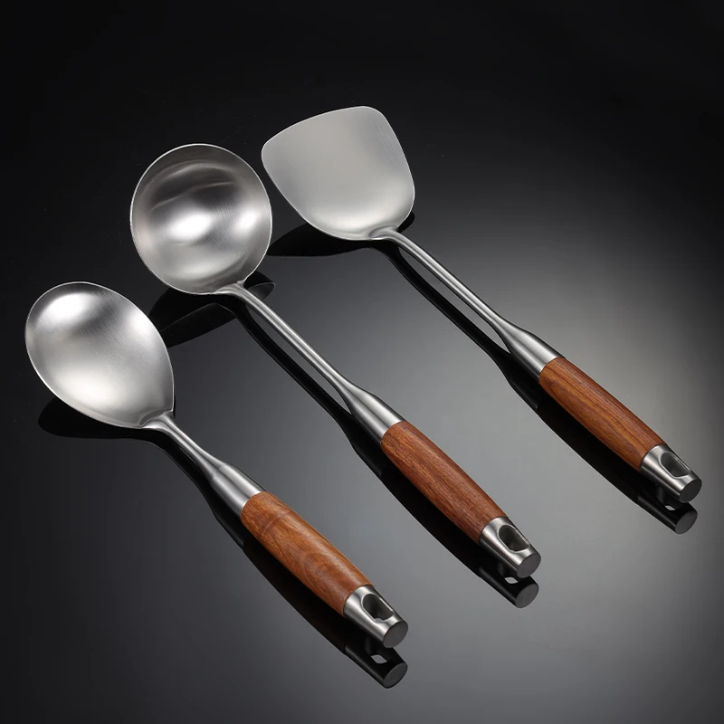 Stainless Steel Kitchen Utensils Set Cooking Kitchenware Set With Solid Spoon 2010001