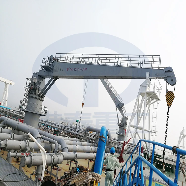 quality assurance marine crane 150t marine boat crane for sea rescue