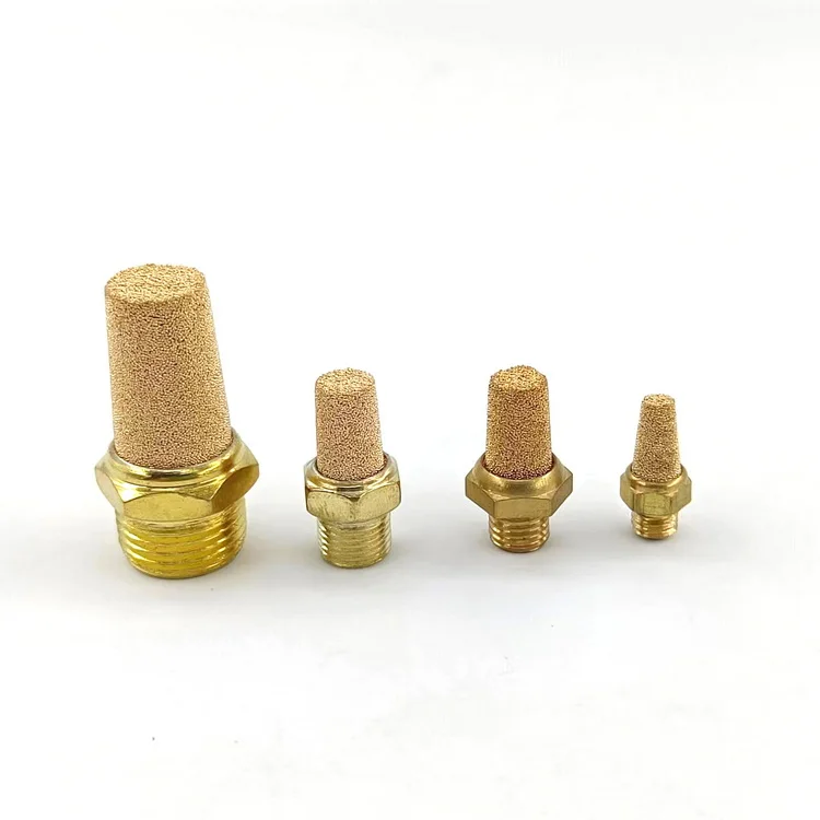 SNS PSB Series factory solenoid silencer BSL brass pneumatic silencer air manifold valve silencer