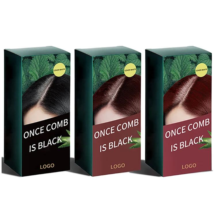 Semi Permanent Allergy Free Black Best Color Hair Dye Color Wax Spray Brush Shampoo Cream Hair Color