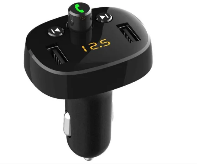 
Электронный FM-передатчик для автомобиля, двойной USB-разъем, 3,1 светодиодов, V5.0, беспроводной радиотюнер, музыкальный плеер/автомобильный комплект с громкой связью 