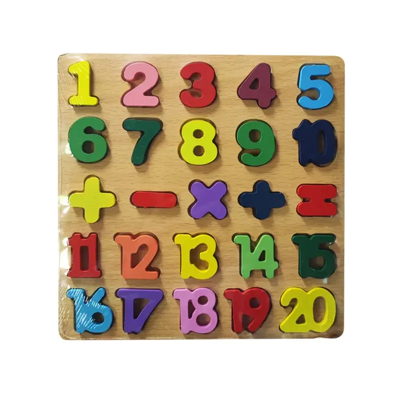 Hot Sale Toddler English Wooden DIY Learning Montessori Board Alphabet ABC Letter Number Kids Educational Toys For baby toys ki