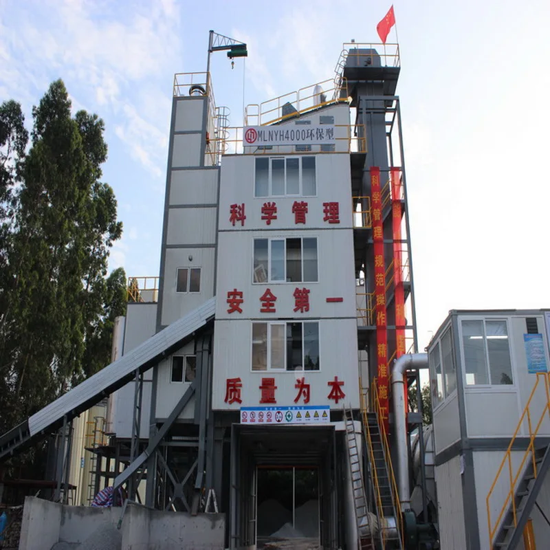 China 80tph fixed asphalt mixing plant to build highway road