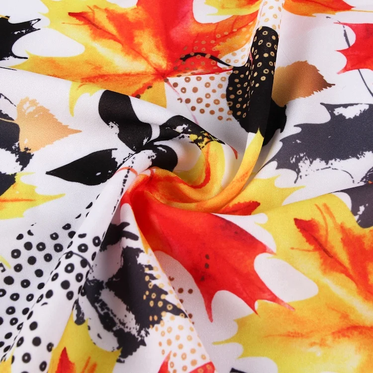 Новый дизайн 2021 шифоновая суперполиэстеровая ткань с принтом для женской одежды