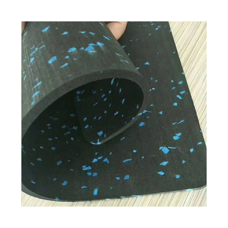 Wholesale gym rubber floor roll mat shock absorption 3-10mm thickness dust proof non slip roll