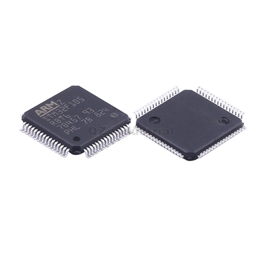 QZ STM32F105 Original IC MCU 32BIT 128KB FLASH 64LQFP Microcontroller IC STM32F105RBT6