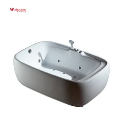 Bathroom Luxury Lightweight Acrylic Freestanding Hydro Spa Massage Corner Whirlpool Bathtub