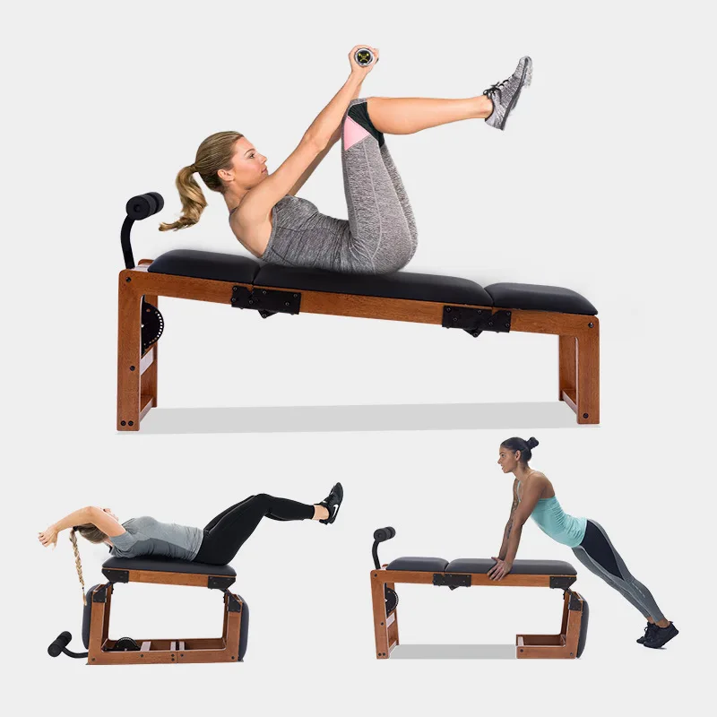 Commercial Multi-Functional Adjustable Abs Board Pilates Yoga Supine Reformer Board for Home Use