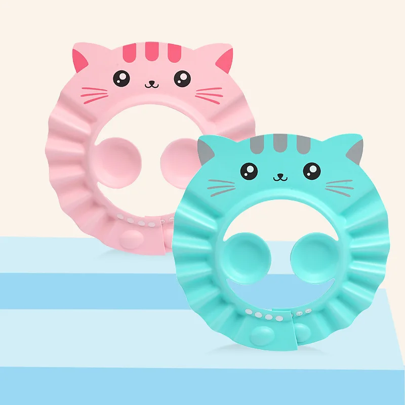 Baby Shower Cap Adjustable Baby Hair Washing Guard Bath Cap Baby Bathing Shampoo Shower Protection Hat