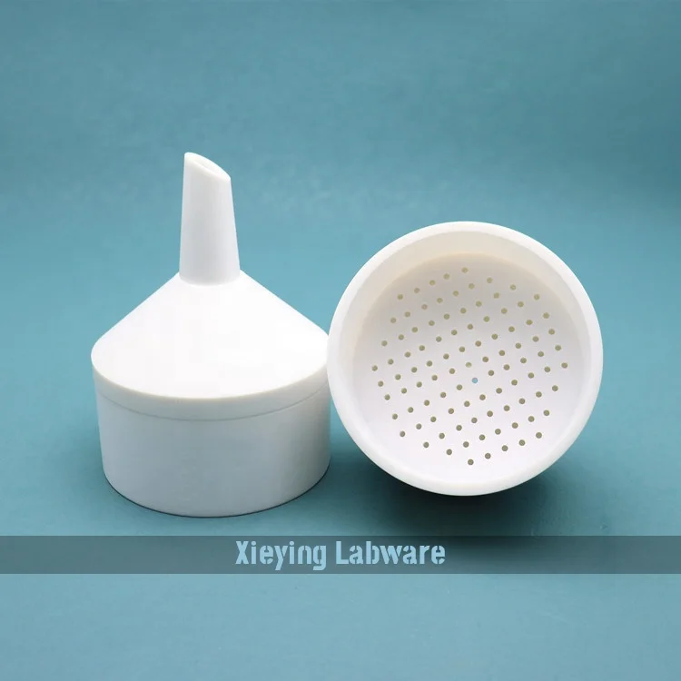 60mm 90mm 110mm Customized PTFE Anti-Corrosion Chemical Lab Buchner Funnel Busher Funnel Brinell Funnel