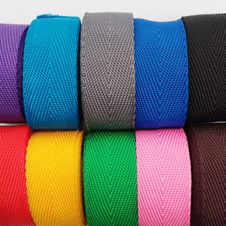 Manufacturers Customize Environmental Protection 25mm Polypropylene Straps Black Coated Edge Binding Webbing For Bags