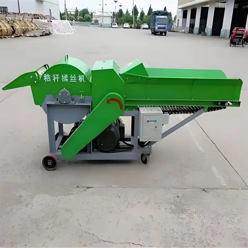 High Productivity Horizontal Forage Silage Grass Chopper Machine New Hot Selling Straw Cutter Mixer Animal Feed Engine Pump Core