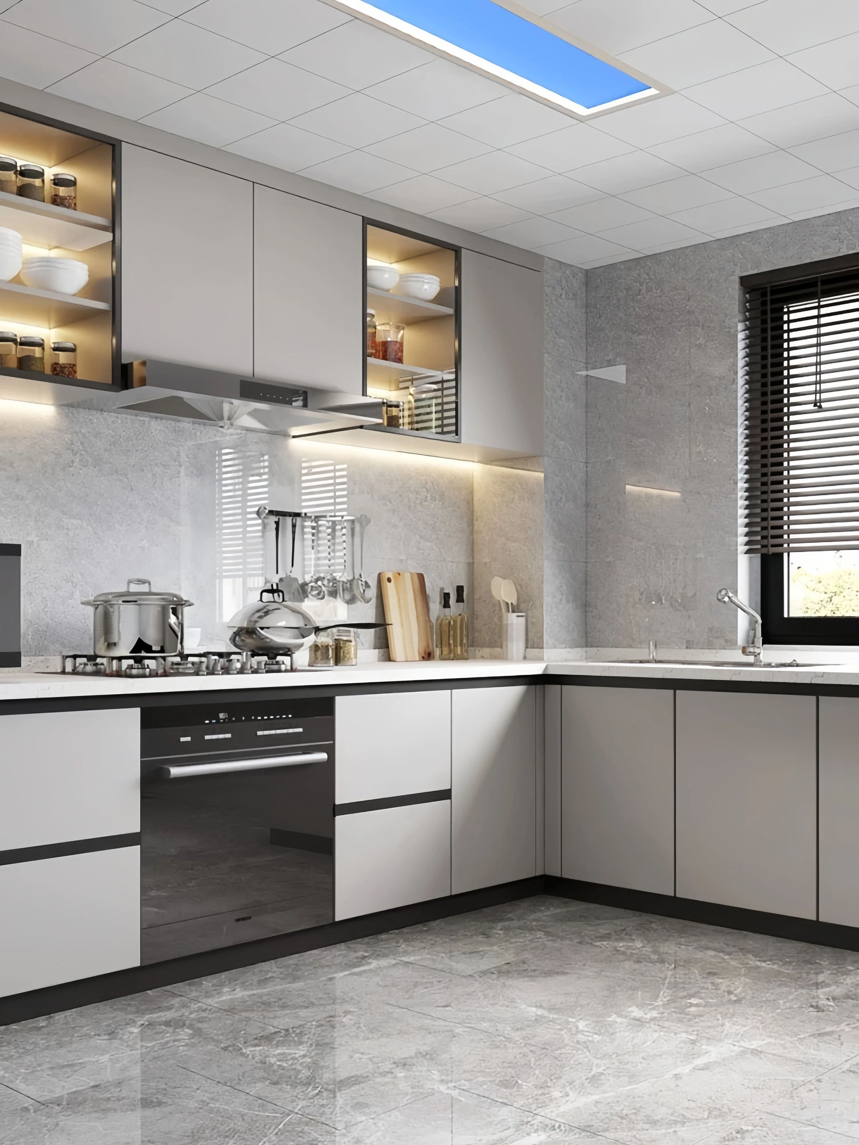 Smart Home Clear Deep Blue Skylight Panel Natural Sky Light for Home Automation