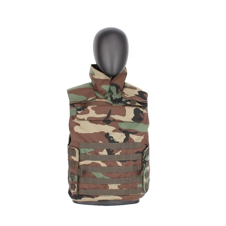 
Xinxing new style military army neck protect woodland camouflage tactical vest plate carrier 1000D nylon molle combat jacket 