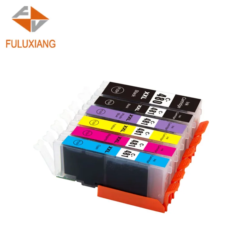 FULUXIANG Compatible PGI480 PGI-480 CLI 481 CLI481 CLI-481 PGI 480 Ink Cartridge For Canon PIXMA TR7540 TR8540 TS6140 Printer