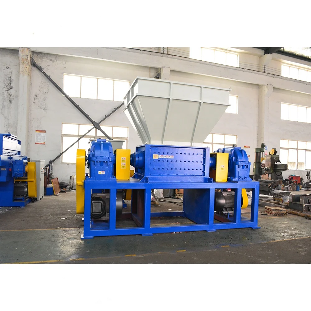 Double Shaft Shredder for Recycling Metal Scraps/Used Tires/Soild Waste/Plastic/Wood Crusher