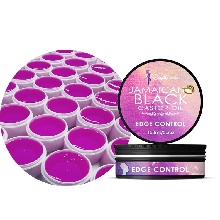 Wholesale Private label castor oil no flaking best edge control extreme hold