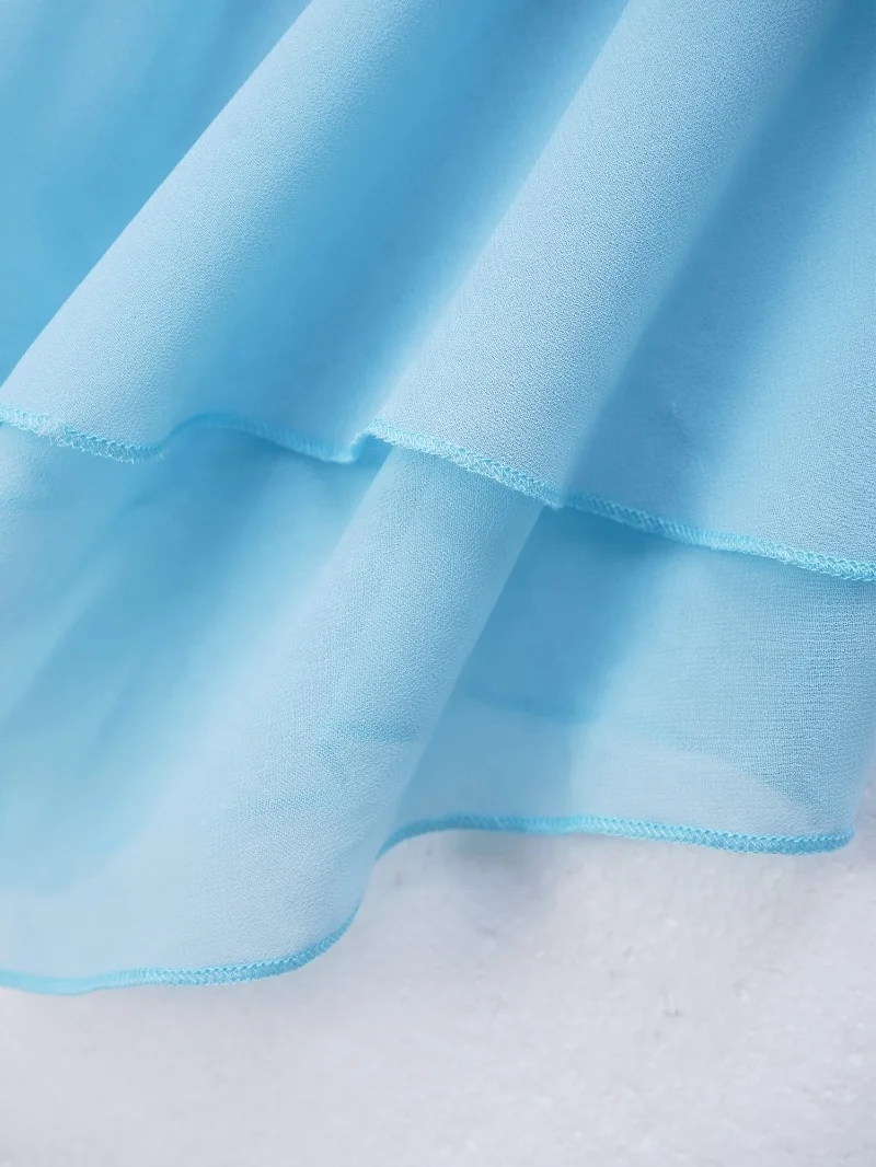 6-16 Years Kids Girls Stylish Clothing Latin Ice Figure Skating Dress Performance Wear Hollow Back Samba Dancing Dress