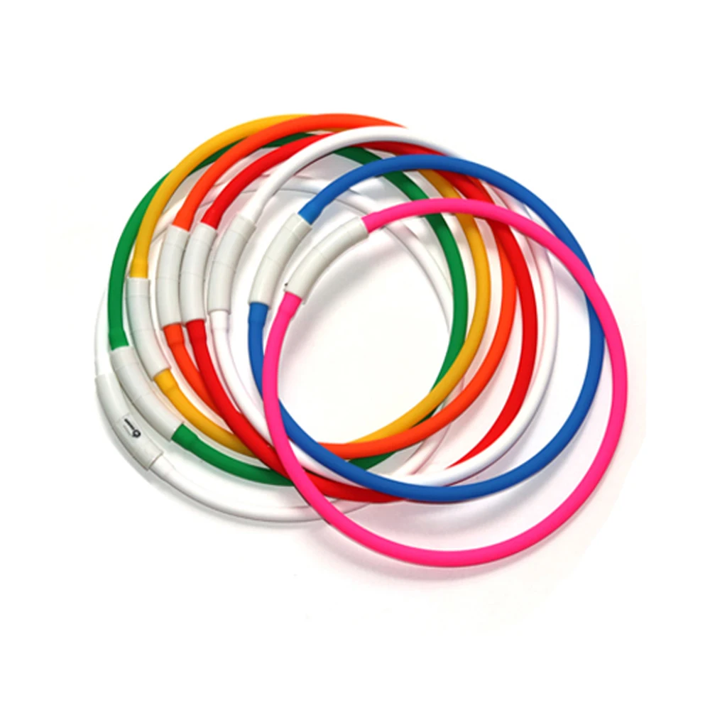 Long Endurance Power Saving Pet Walking Accessories Visible Dog Collar with LED Light