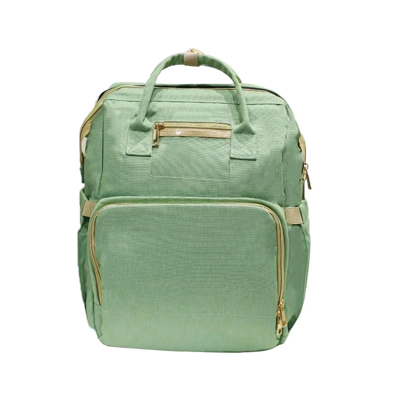 Wholesale Portable Waterproof Mummy Back Pack Large Capacity Mom Backpack Foldable Baby Bed Diaper