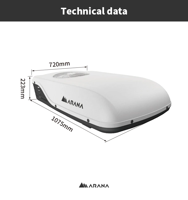 220v roof top trailer air conditioner