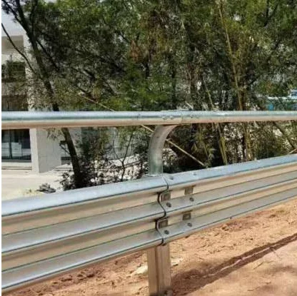 Road Traffic Safe Crash Barrier Coated Galvanized Steel Corrugated Guardrail W Beam Barrier
