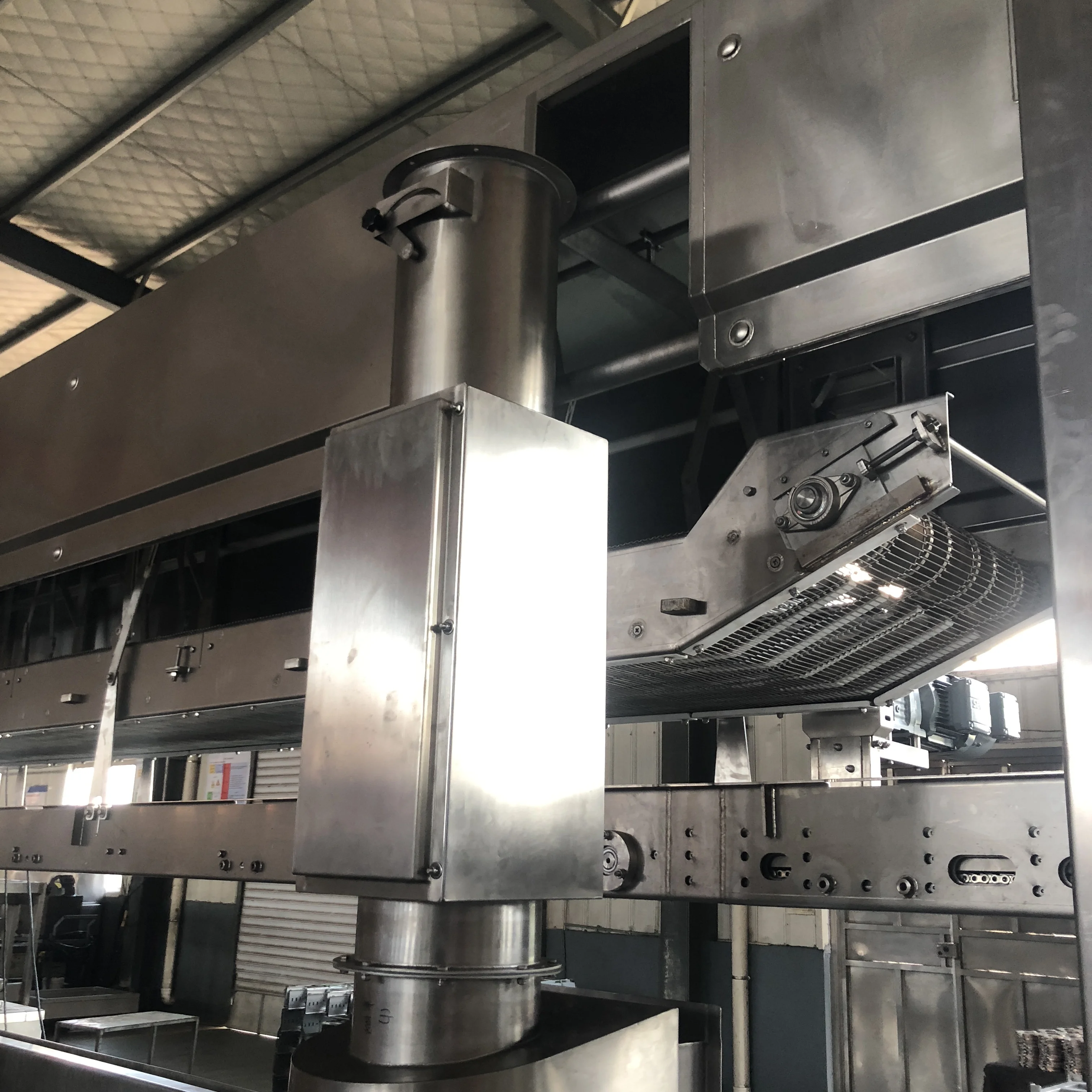french fries production line  electric potato chips  continuous frying machine