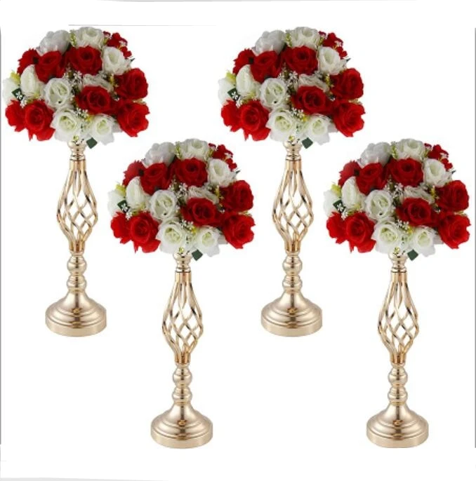 Metal Wedding Party Flower Vase Table Centerpieces Stand Rack Road Lead for Hotel Coffee Shop Home Decoration