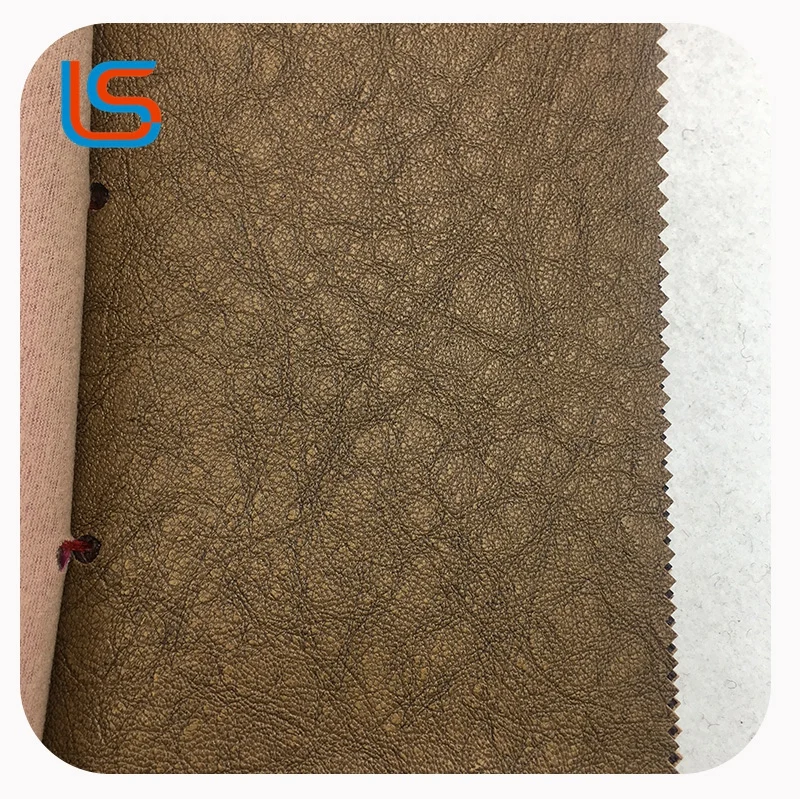 
PVC Artificial Synthetic Artificial Rexine Leather with Brush Backing 