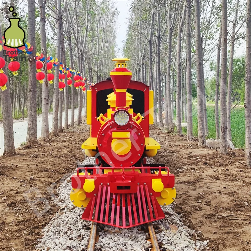 High Quality Battery Operated Mini Outdoor Train Track Ride Electric Amusement Park With Rails for Sale