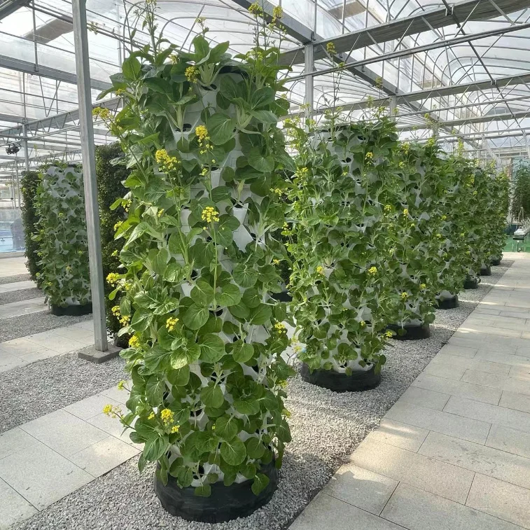 Hydroponics Greenhouse  Food Grade ABS Grow Tower Vertical Farming Tower Garden