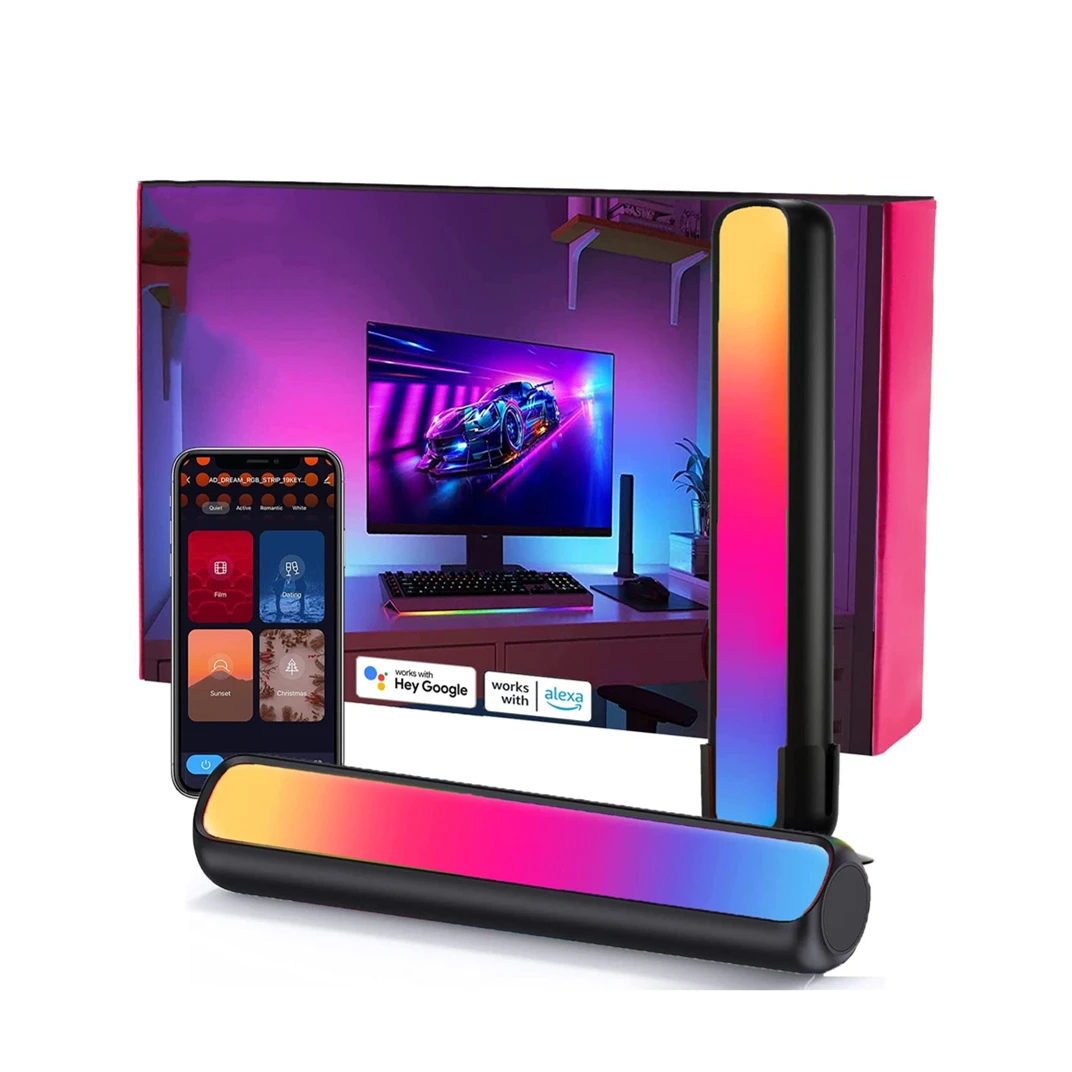 Living room multicolor light bar reading breathe movie aurora rgb romantic night light LED table Lamp