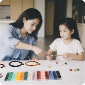 Hot Selling 1300PCS+ 48 Colors 8mm Glass Beads for Jewelry Making Crystal Beads for Bracelets Making DIY Crafts for Beginners