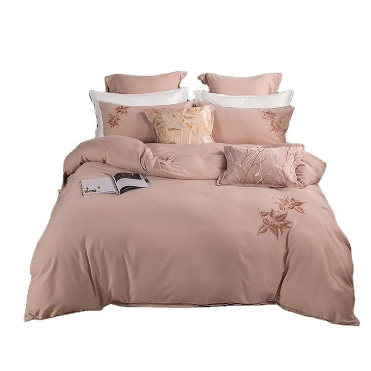 US and Europe Certificate 100% Supima Cotton 40s to 70s Woven Fabric Bed Sheet Bedding Set