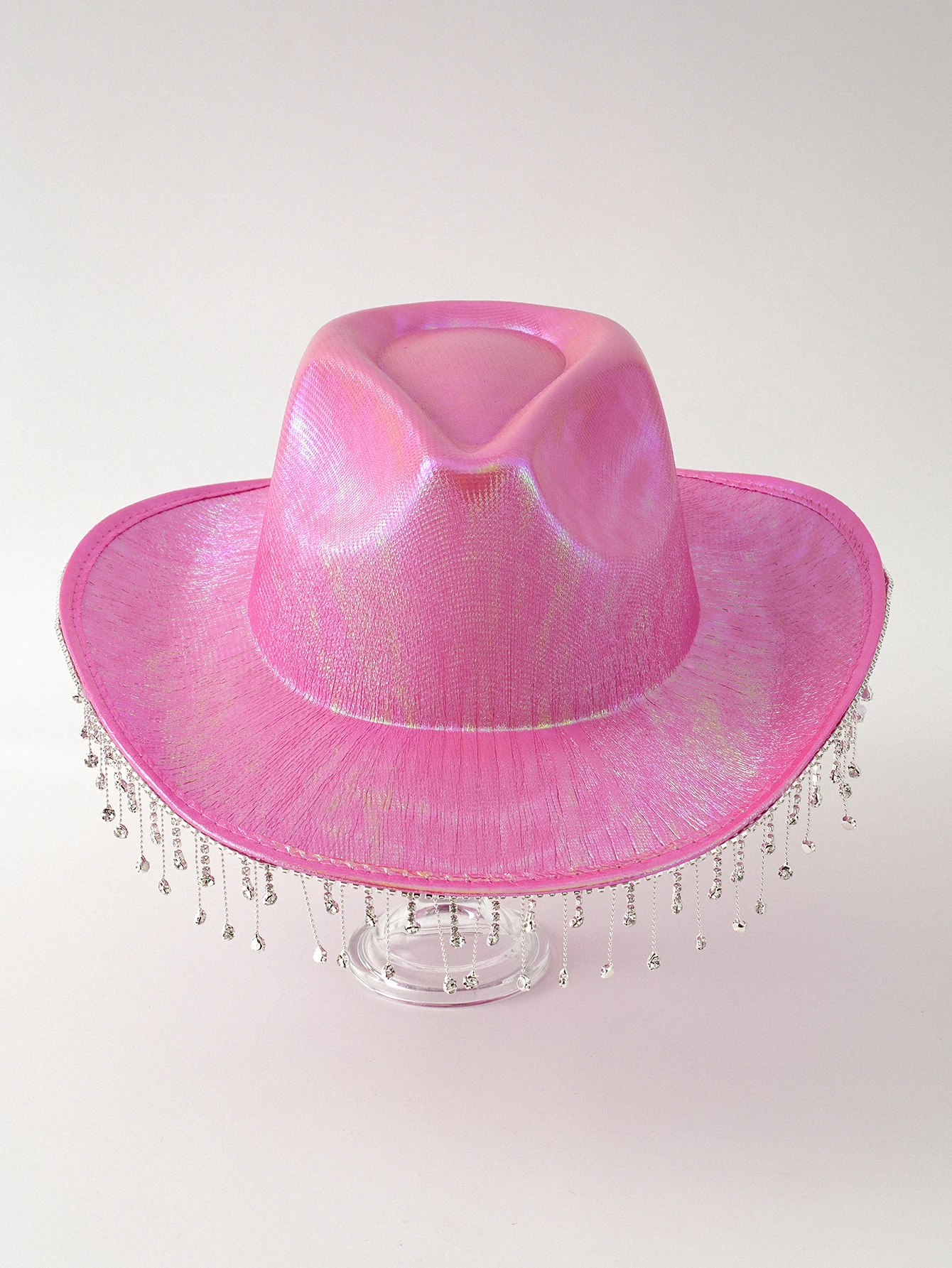 Women Sparkly Metal Rivet Bling Western Cowboy Hat Bachelorette Party Hen Party  Cowgirl Hat Fedora Hats Bridal Shower