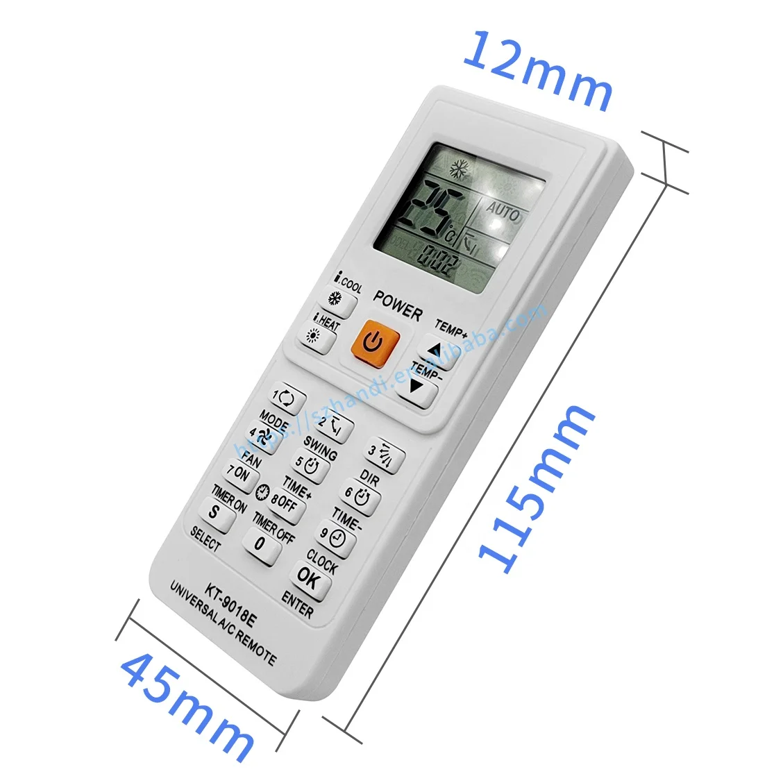 AC Remote Controller control Universal KT-9018E Air Conditioner part air conditioner spare parts Air conditioner remote control