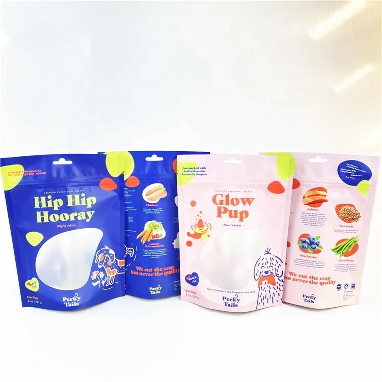 Биоразлагаемые мешки 100% биоразлагаемые стоячие с застежкой-молнией и окошком органические продукты кукурузные хлопья мешочки