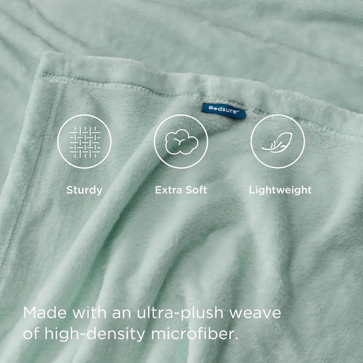 Flannel Fleece Blanket- Super Soft Plush Microfiber Solid Blanket for Couch, Bed, Chair, Sofa - Fuzzy Cozy Blanket