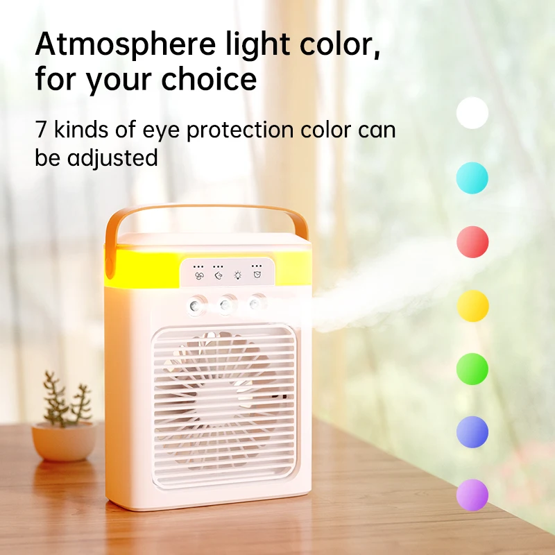 Personal Air Conditioner, Small Portable Air Conditioners, Evaporative Air Cooler Fan for Desk Bedroom Office Camping