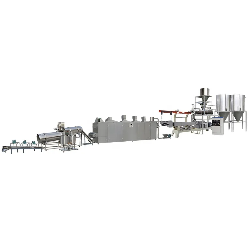 Cheap high quality double screw extruder dog pet pellet food machine