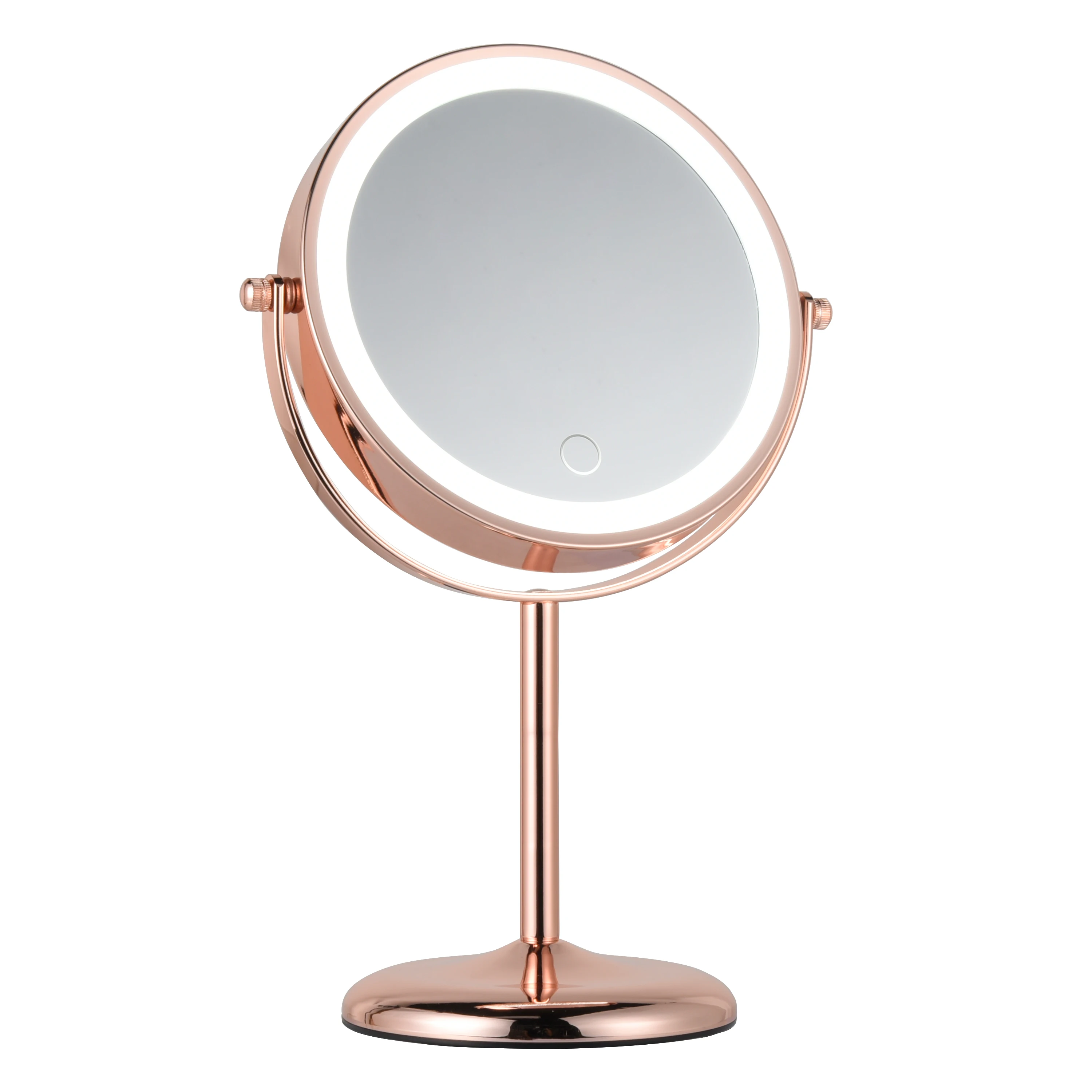 Greenfrom New Wholesale Makeup Dressing Table Double  Round Led Vanity Make Up Salon Mirror Lights Kit D740