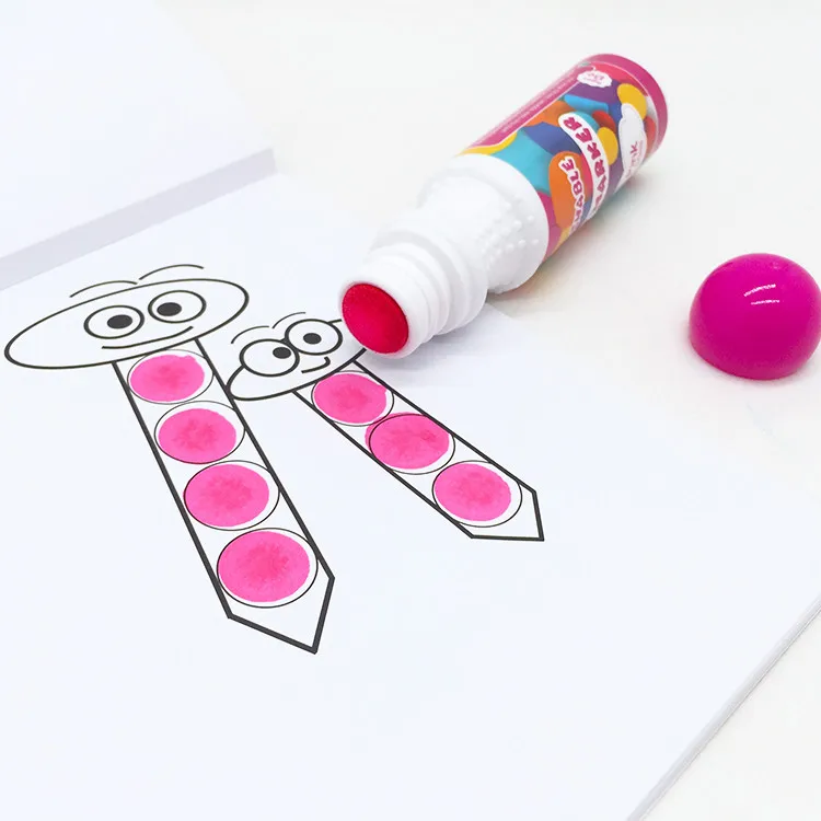 Drawing Supplies Graffiti Marker Pen Kids Paint Tool 8PCS Painting Art Stationery Washable Dot Markers Set Drawing for Dummies