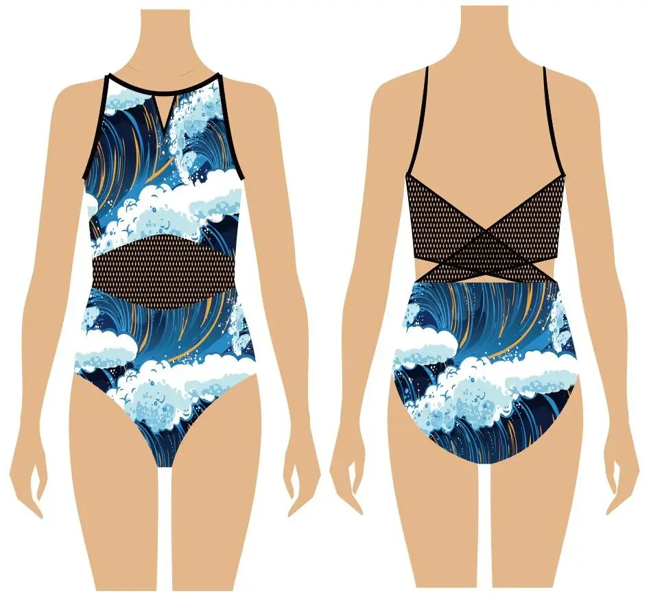 High Quality Customized Sublimated Print Logo Kids Girls Gymnastic Leotard