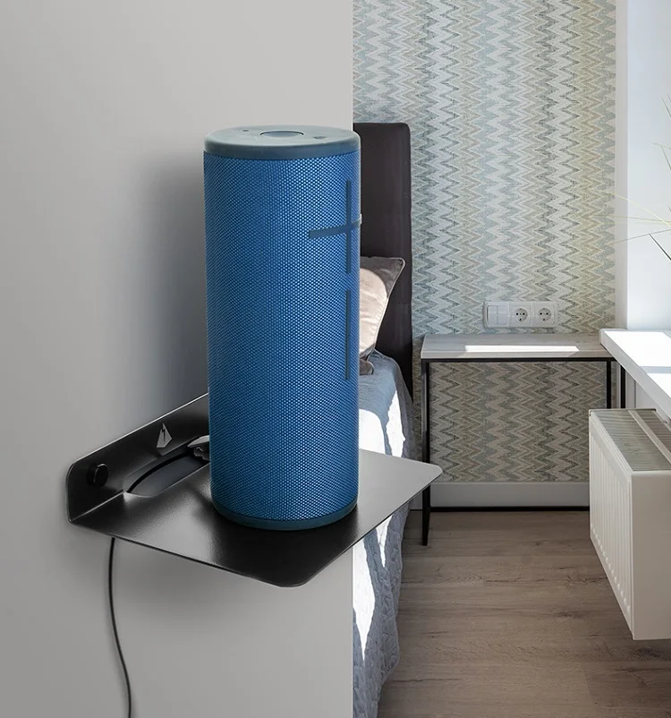 Wholesale Hot Sale Simple Installation Portable Nail-free Metal Wall Mount Sound Speaker Rack Stand