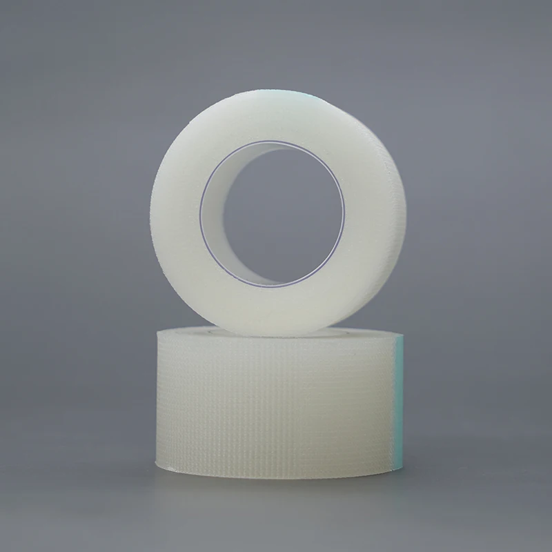 Настоящая фабрика медицинских перфорированных полиэтиленовых лент, рулон прозрачных пластырей, медицинская полиэтиленовая лента 2,5 см x 5 м/1 дюйм x10y/2 дюйма x5y
