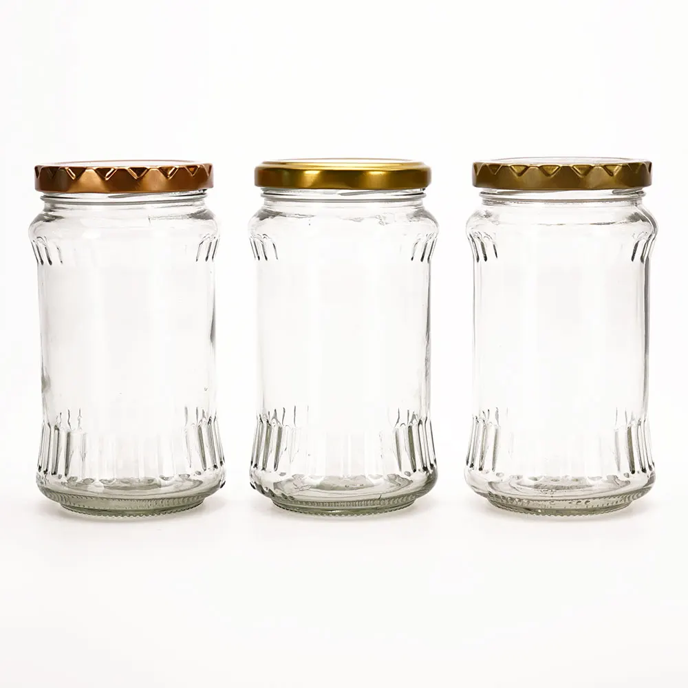 Прозрачная банка для медовых конфет VISTA с индивидуальным дизайном 350 мл стеклянная варенья маринок контейнер бутылок металлической поворотной крышкой